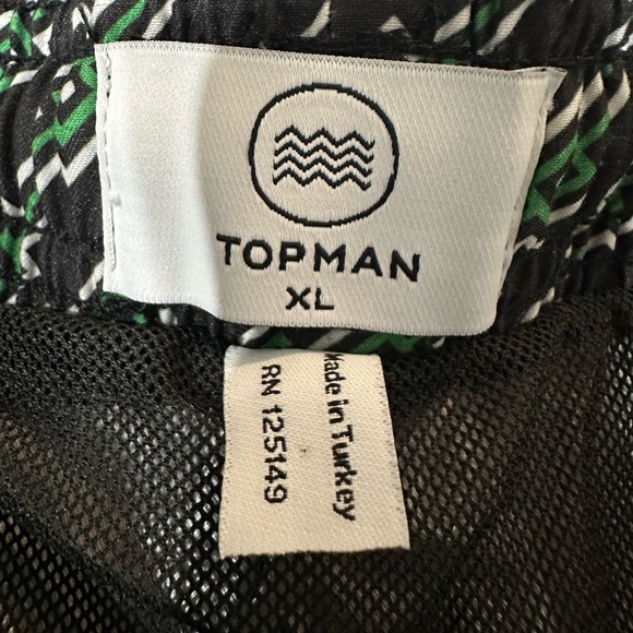 TOPMAN Geometric Pattern Swim Shorts - Picture 4 of 5